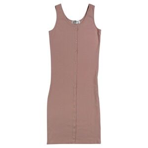Tomsware Bodycon Dress L Mauve Pink Sleeveless Quiet Luxury Barbiecore Y2K Chic